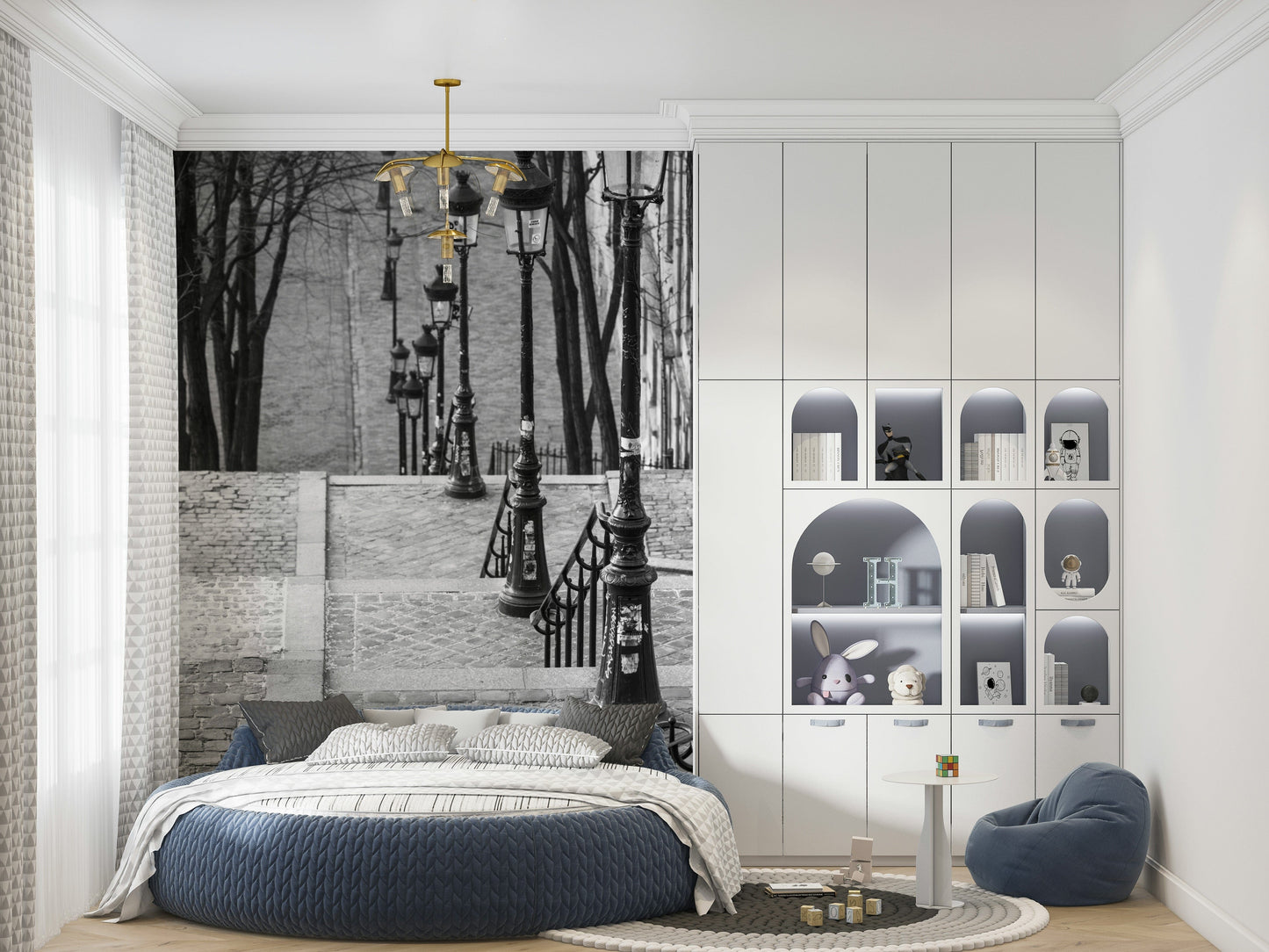 Montmartre steps Wall Mural