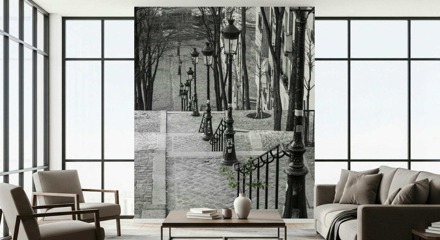 Montmartre steps Wall Mural
