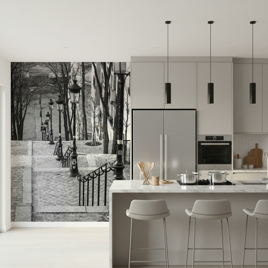 Montmartre steps Wall Mural