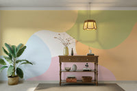 The composition is a repeating, abstract pattern.

