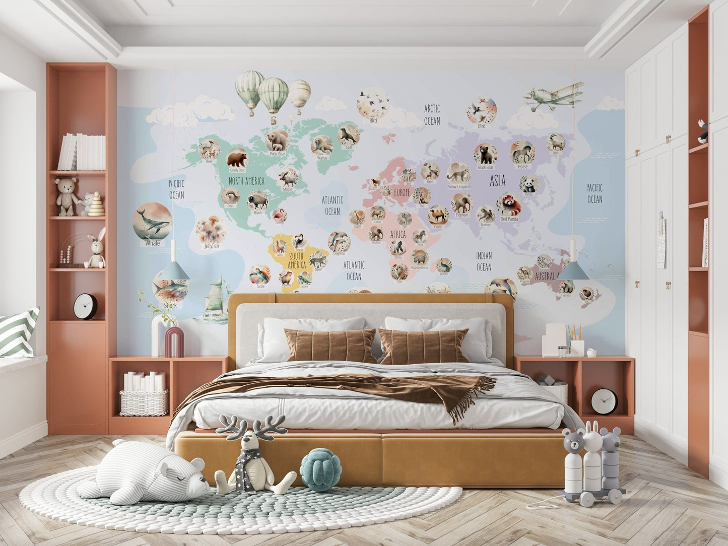 Pastel Wildlife tasteful wallpaper