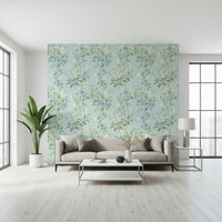 Floral Pastel Wall Décor – Dreamy pastel-colored leaves and blooms for a gentle, stylish feature wall.