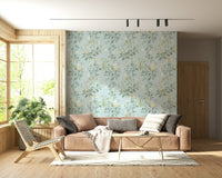 Gentle Botanical Wallpaper – Calm pastel botanical patterns adding elegance and freshness to any interior.