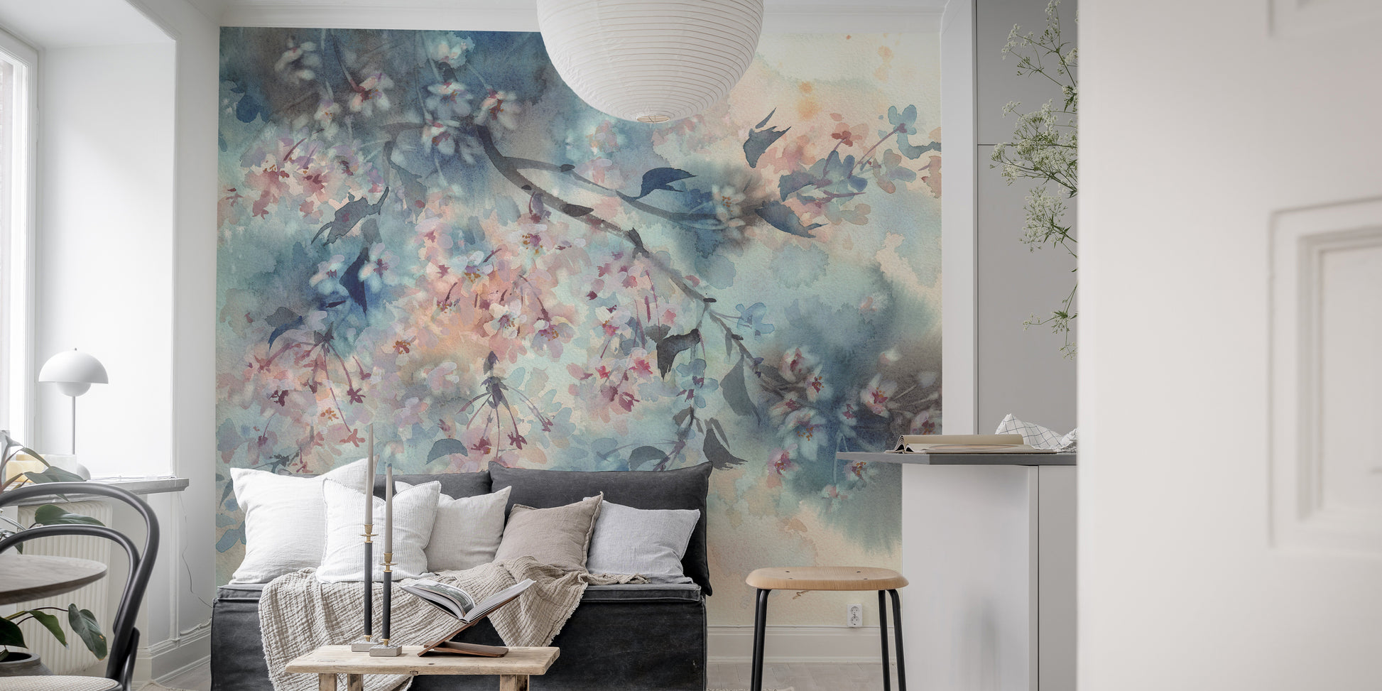 Pastel Flower Beautiful Peach Tones Wallpaper Murals - Giffywalls