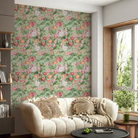 Pastel Paradise Roses wall mural featuring delicate blooms and calming hues.


