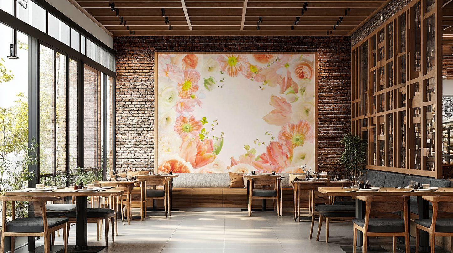 Airy modern wall mural

