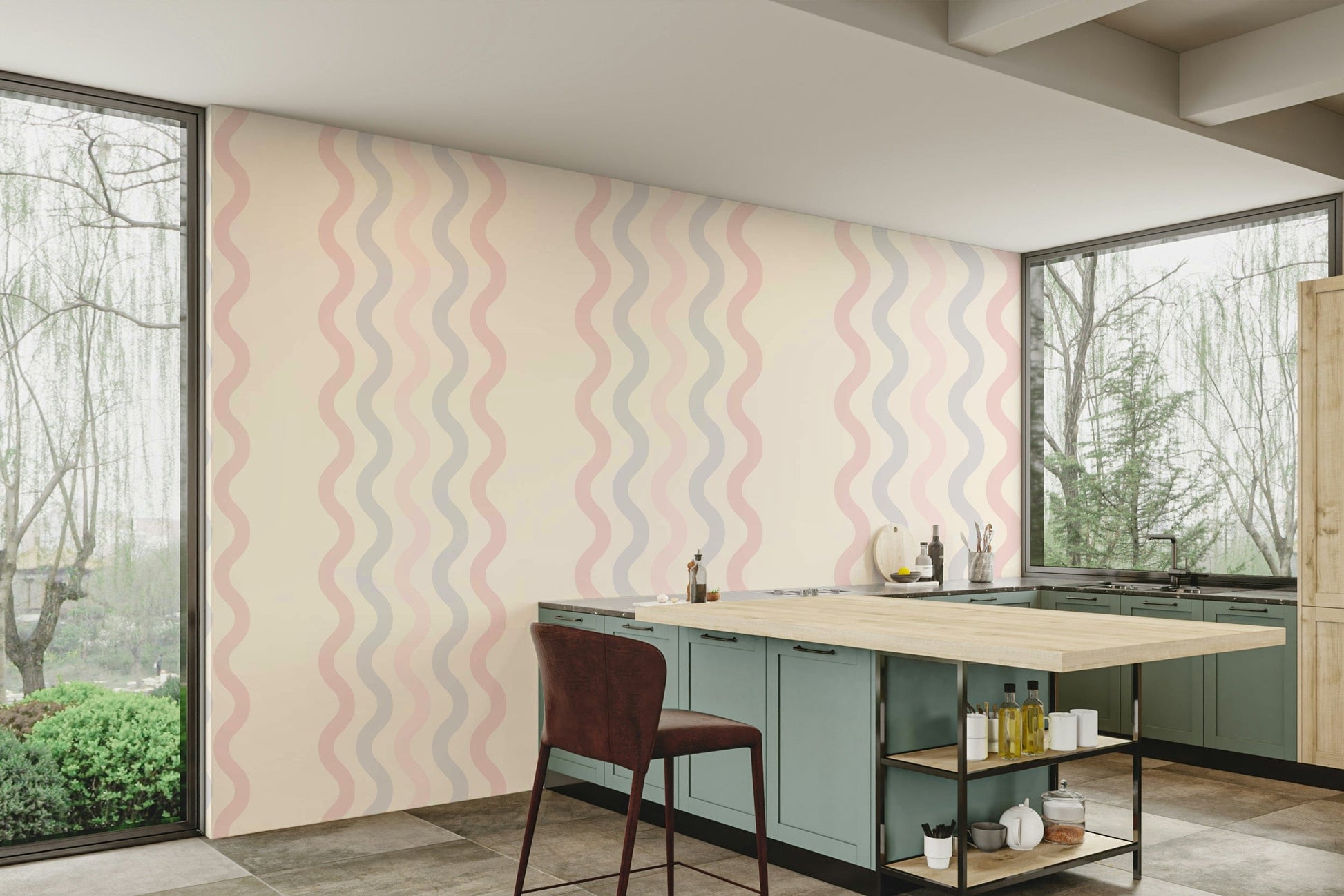 The design has a beautiful, artistic aesthetic.

