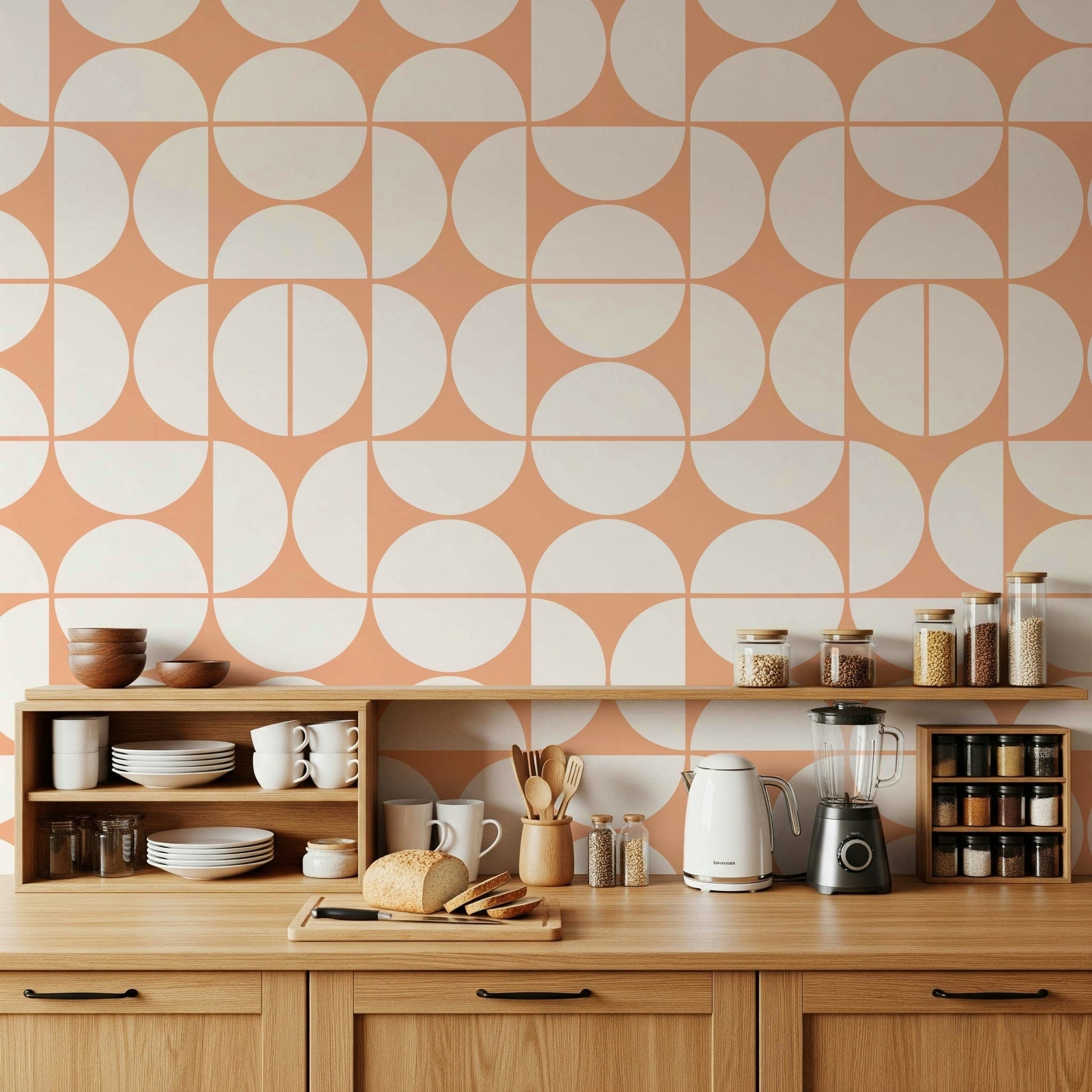 A classic abstract design wallpaper for walls.