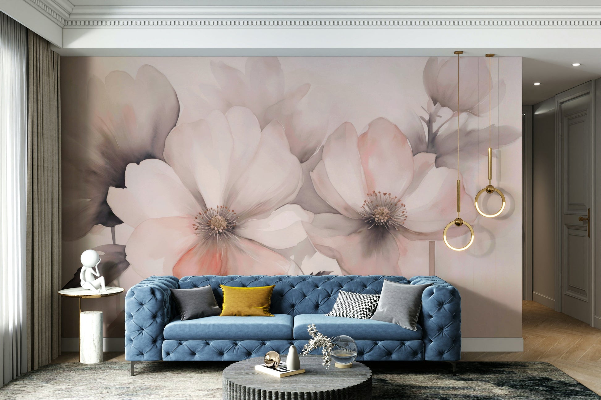 The look is subtle, sophisticated, and very serene.
