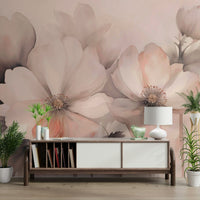 The branches are arranged gracefully across the wall.
