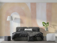 Gentle waves in blush and cream

