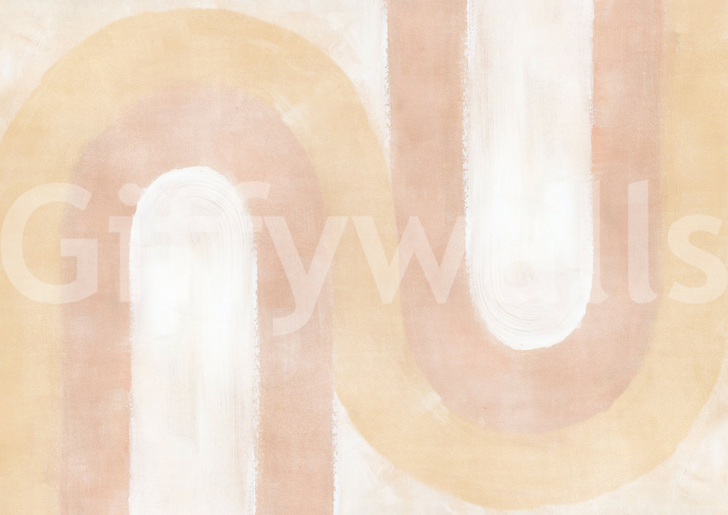 Peach Blush Wave Wallpaper