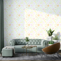 An artistic nature inspired mural for home decor.

