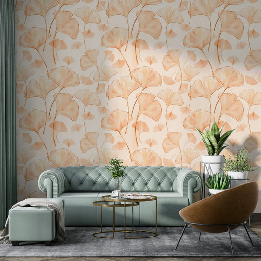 A calm and serene wall covering.

