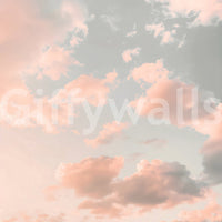Peach pastel sky, peaceful and calm

