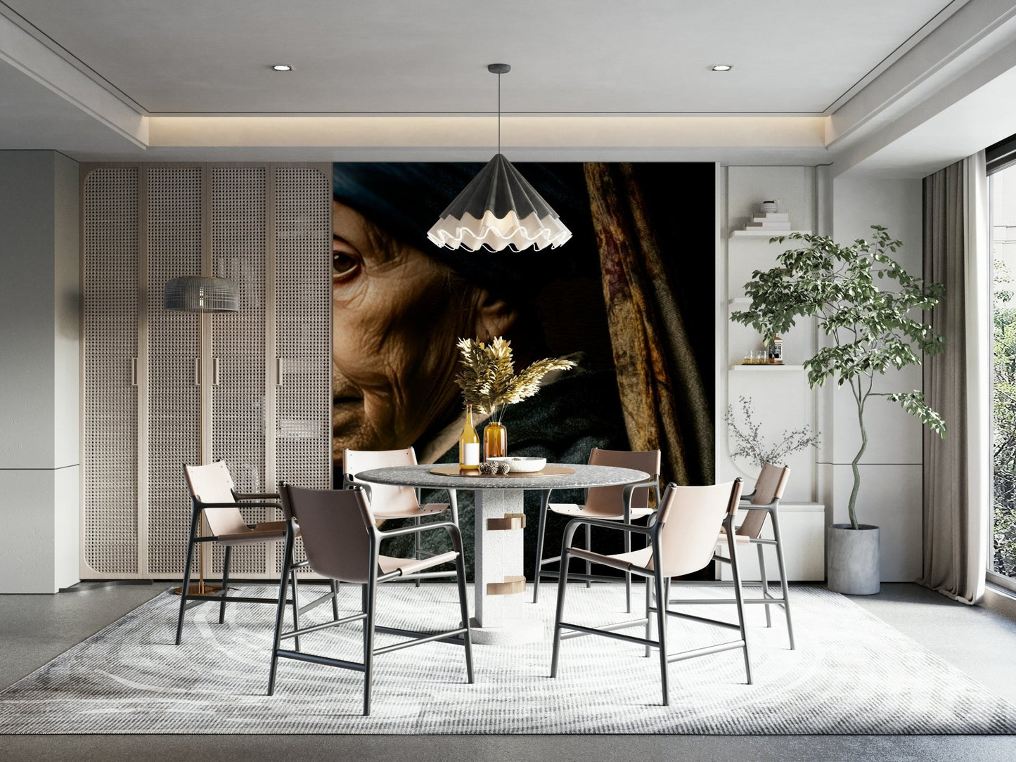 Stylish room featuring Pearl of Experience wall art

