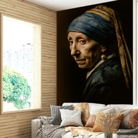 Artistic reinterpretation of a classic icon in mural form


