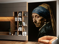 Wall mural blending timeless elegance with bold design

