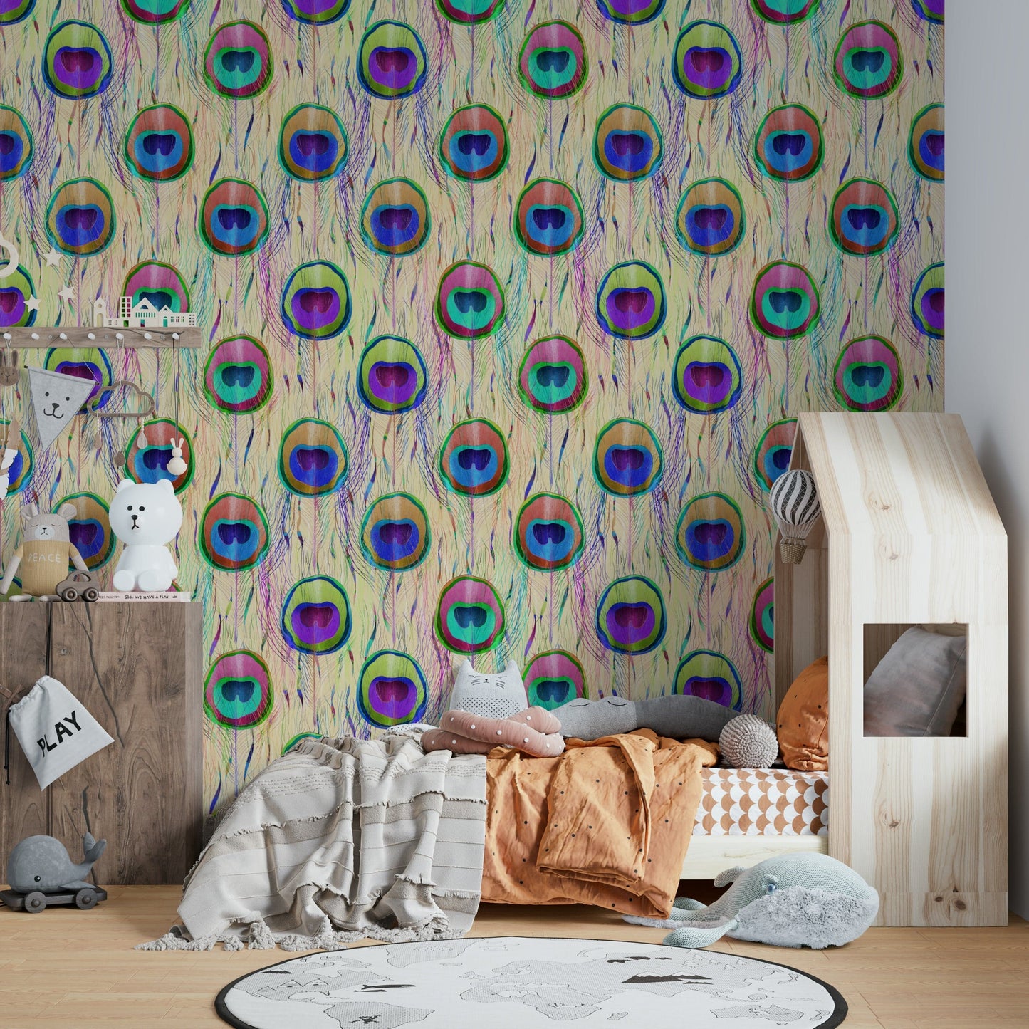 A bold and decorative pattern for interior walls.

