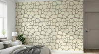 Contemporary pebble style wallpaper