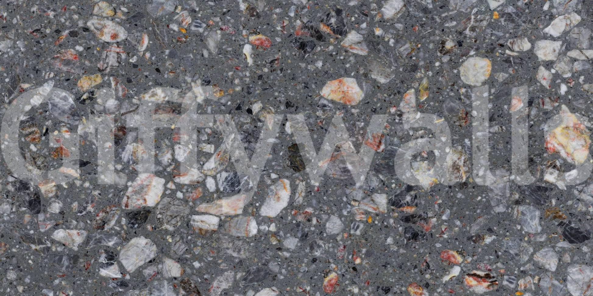 Coarse Pebble Stone realistic wallpaper warm earthy speckles.