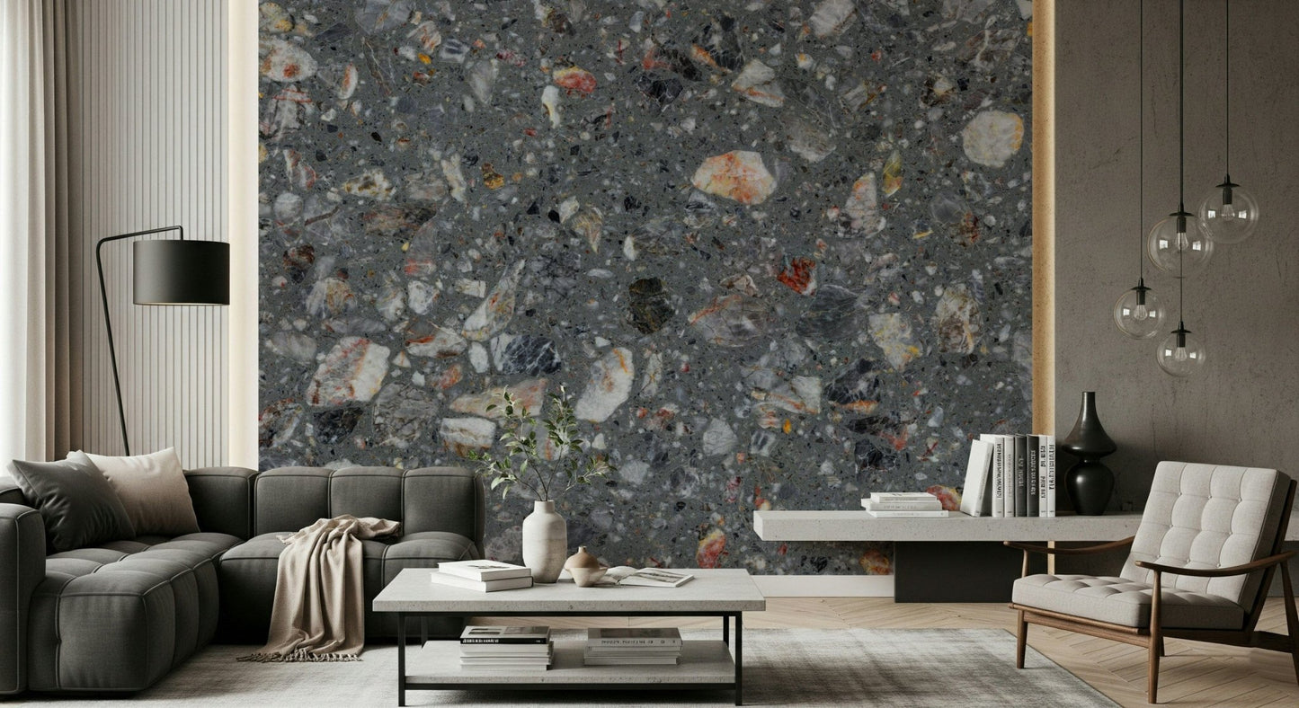 Textured Stone Harmony Natural Look mural rough surface.