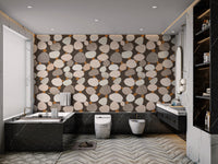 Trendy self-adhesive wallpaper with pebbled charm
