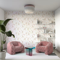 Elegant flying geese in a petal print design

