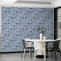 Contemporary petal watercolor stains wall decor wallpaper

