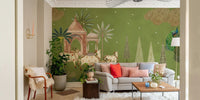 Pichwai Darshan Wall Mural for office


