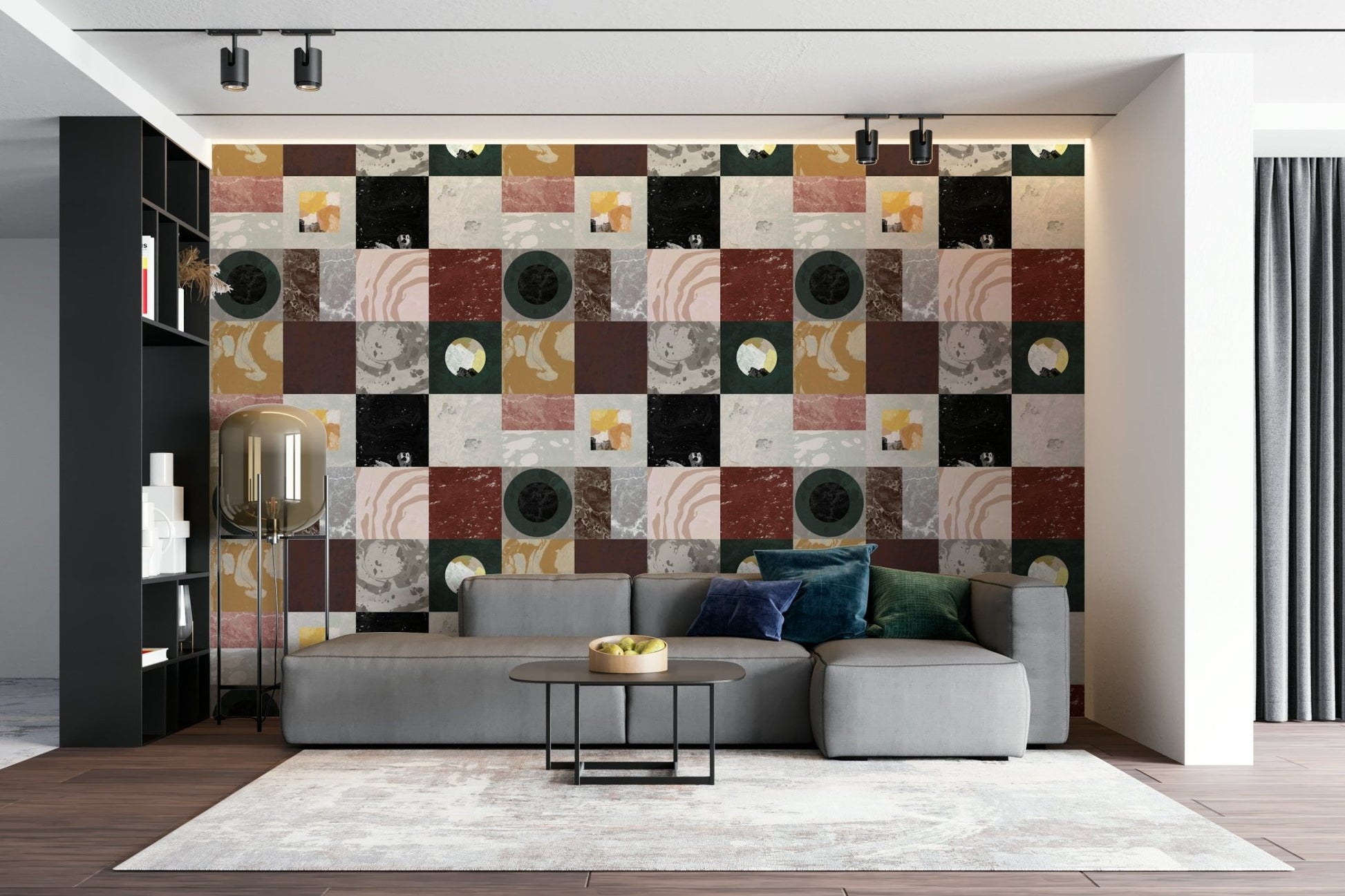 Wall close-up of textured Pietra2 Rework surface

