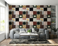 Soft concrete aesthetic wallpaper in grey and beige

