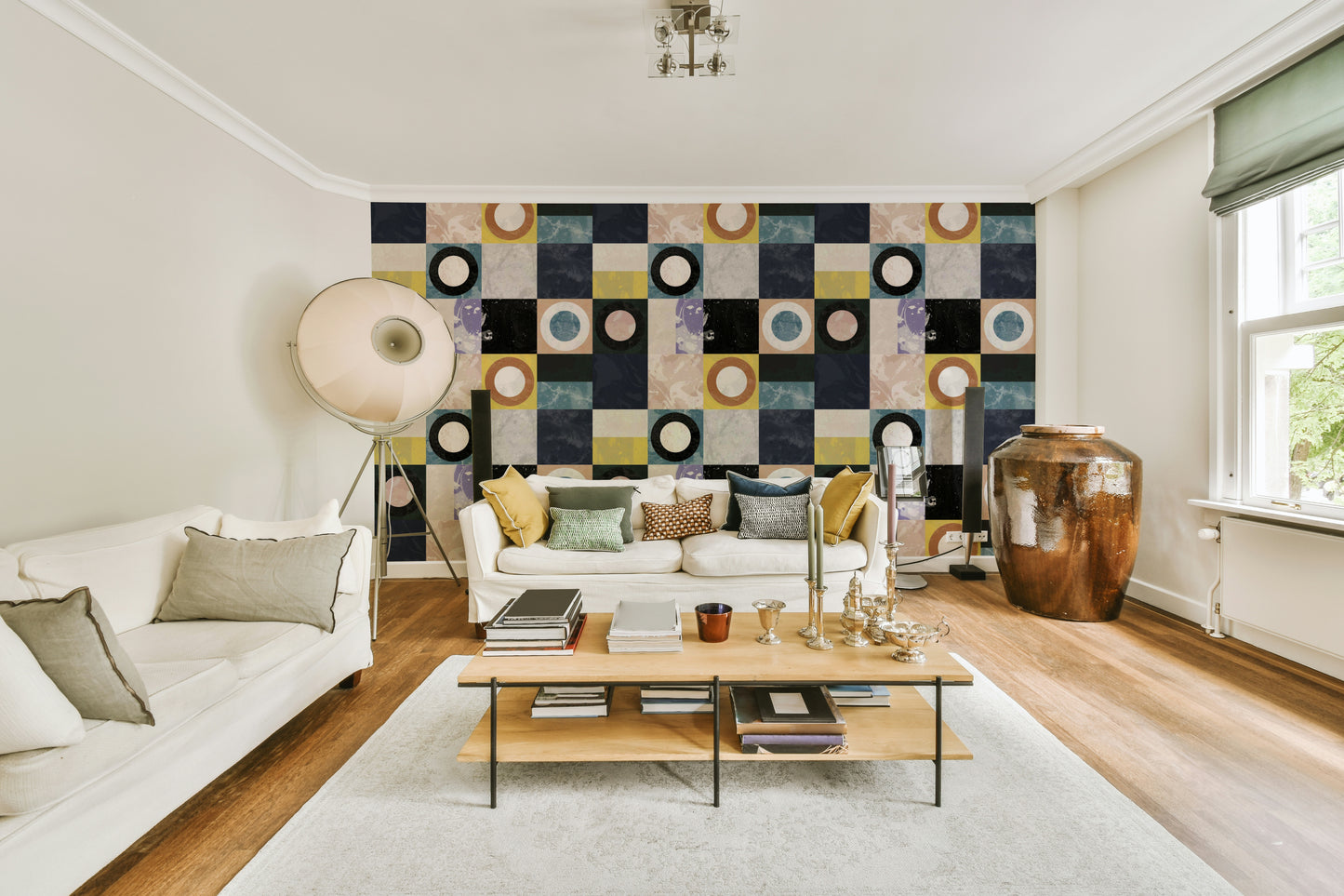 Grey and taupe-toned Pietra3 wall design

