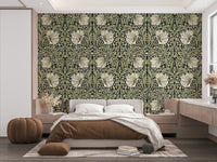 Pimpernel floral wallpaper for traditional room decor

