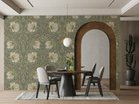 Handcrafted William Morris wallpaper

