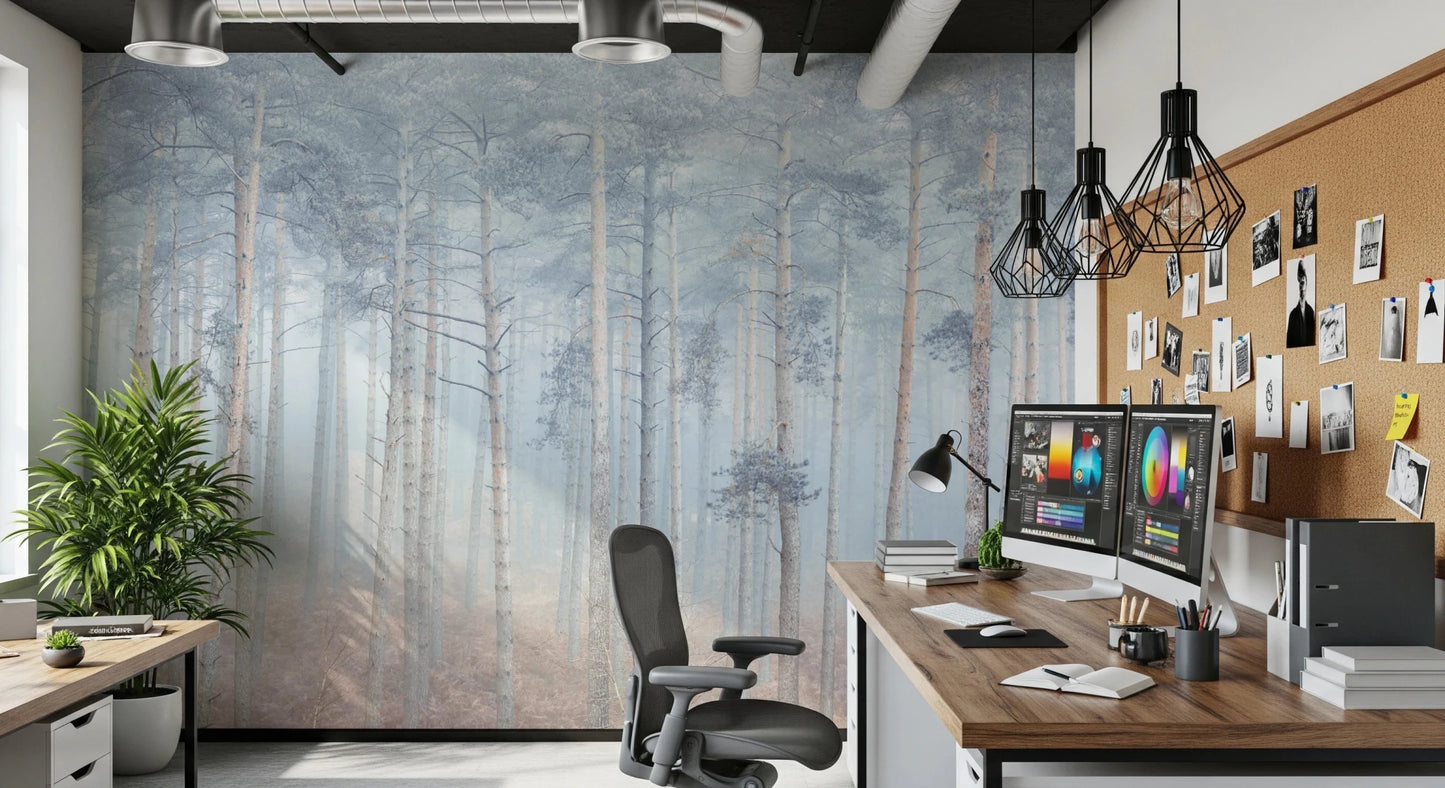 Pine Forest Serenity Wall Mural