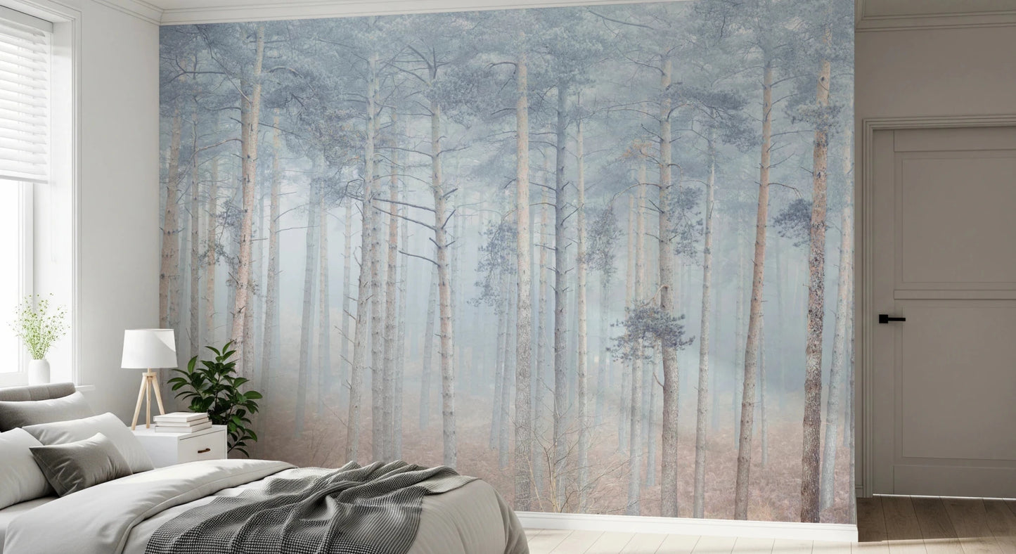 Pine Forest Serenity Wall Mural