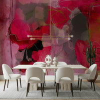 Pastel Pink Abstract Wallpaper – Subtle and dreamy abstract patterns in soft pink shades for contemporary interiors.