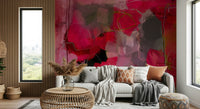 Pink Abstract Hues Wall Mural – Soft and vibrant abstract design in shades of pink, creating a modern and artistic ambiance.