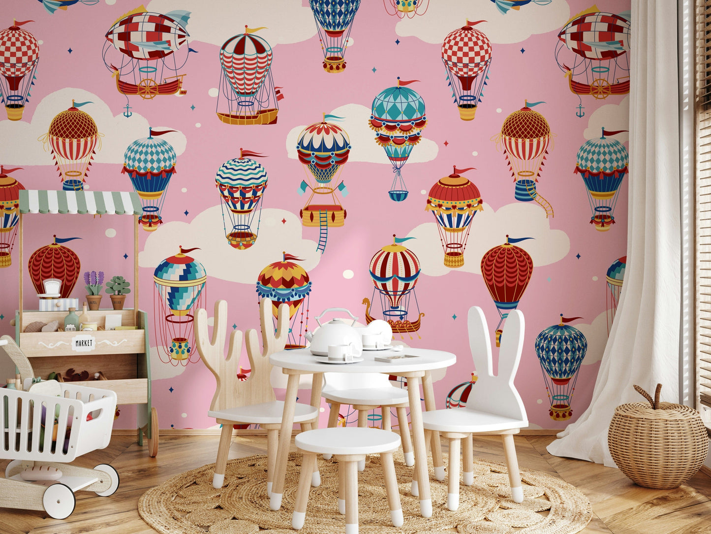 Cloudbound Balloons Wall Mural -2735493