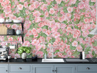 Pink Begonia Flower Wallpaper Murals - Giffywalls