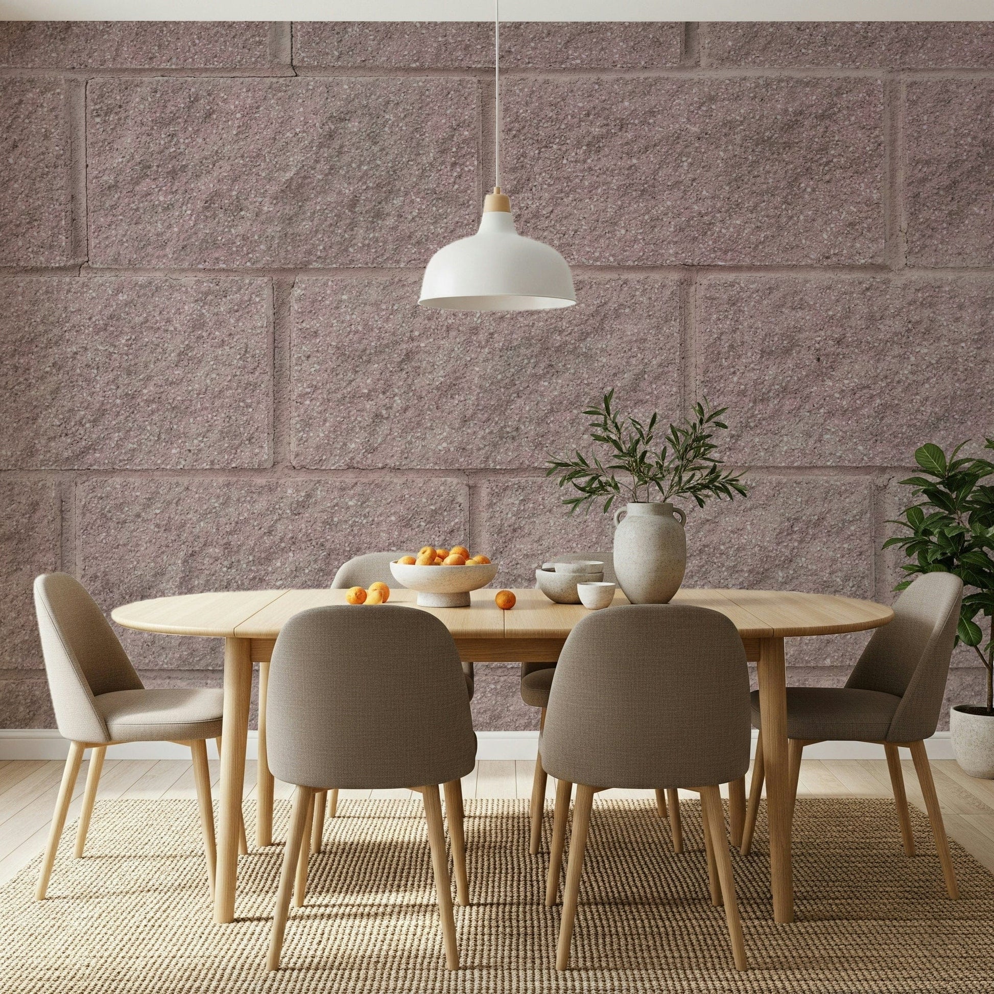 Decorative mural showcasing natural brick textures for interiors