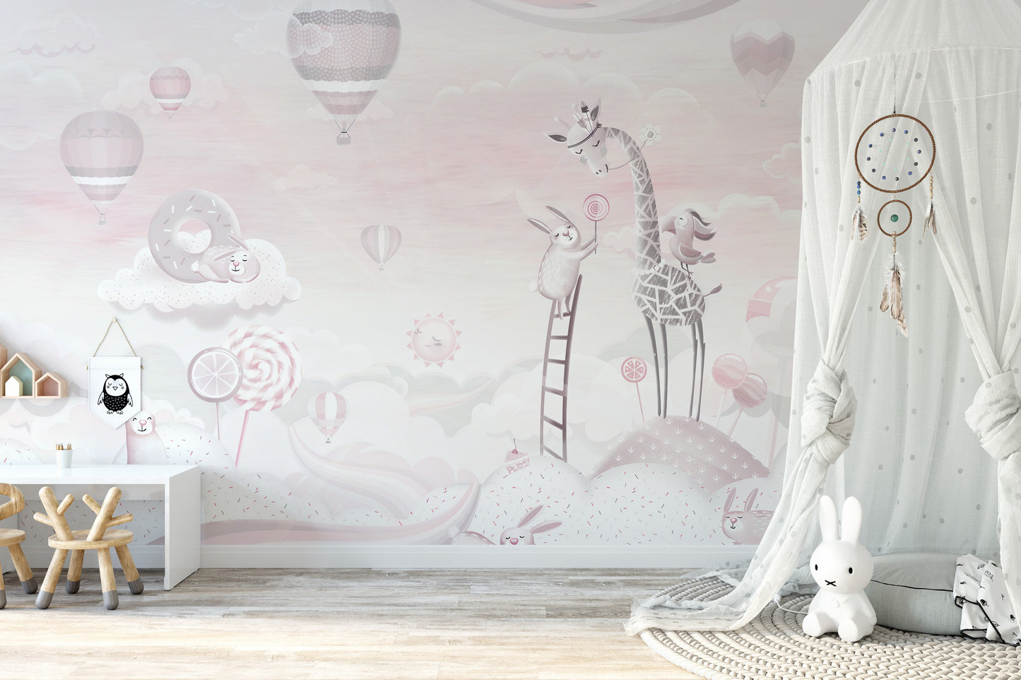 Pink Color Candy World Wallpaper Murals - Giffywalls