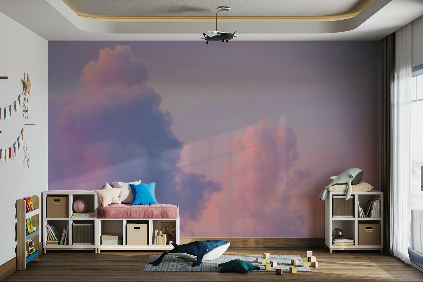 Pink Cloud sunset wall mural