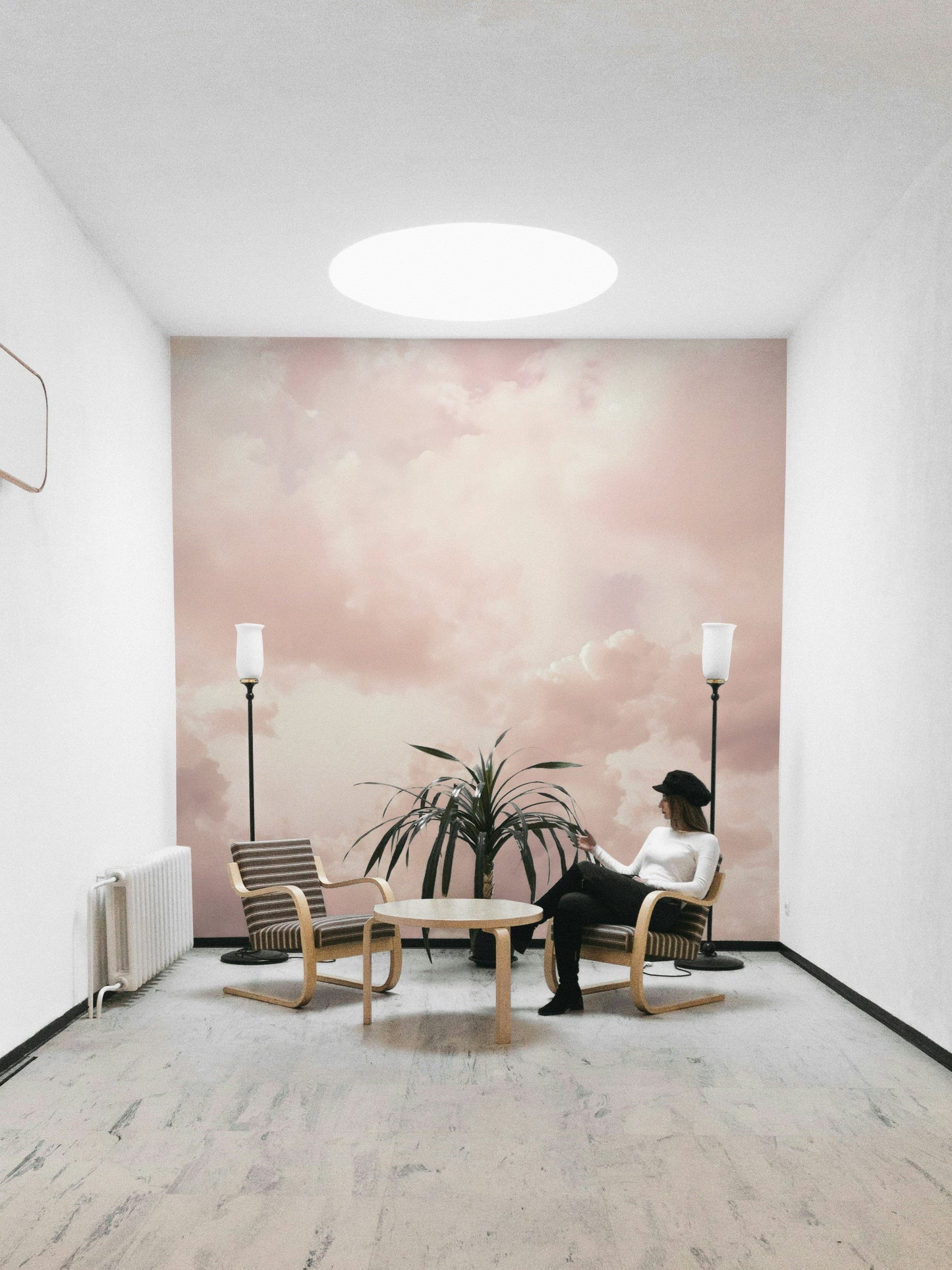 Pink pastel sky, detailed view

