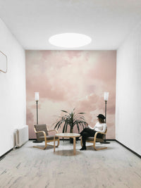 Pink pastel sky, detailed view

