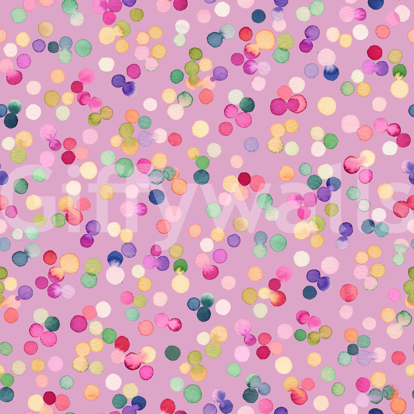 Confetti Festive Colorful Dots Pink Wallpaper⁠