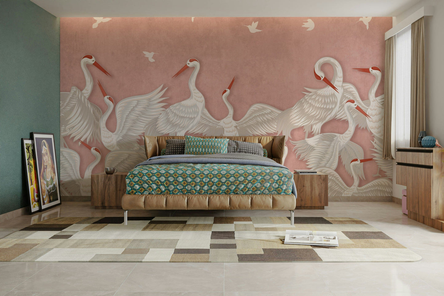 View of friendly shapes and a playful pattern

