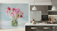 Pink Floral Bloom Wall Mural