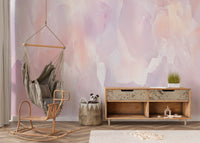 Pink Marble Textured Wallpaper Mural - Giffywalls